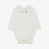 Body - Ecru broderie petit robot