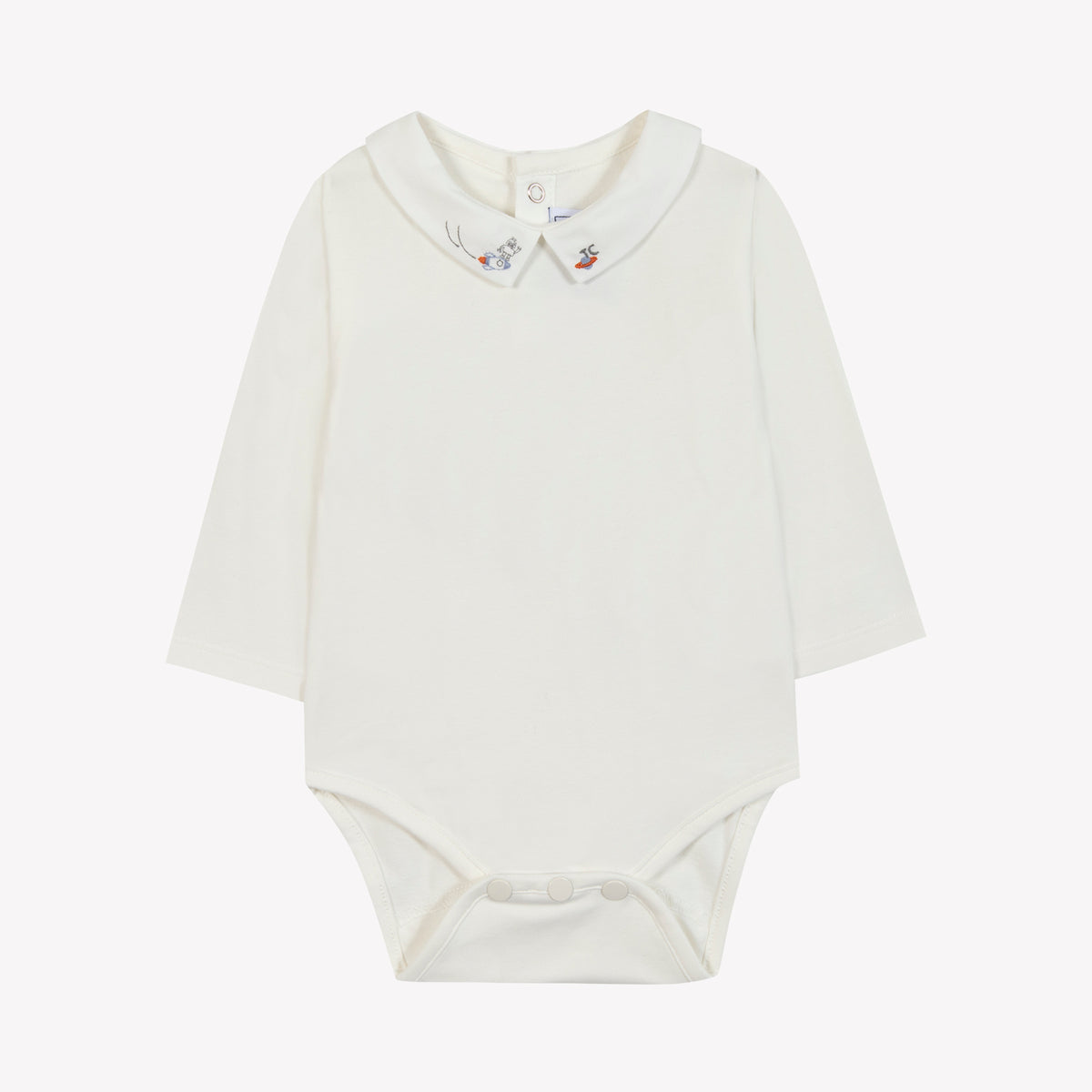 Body - Ecru broderie petit robot