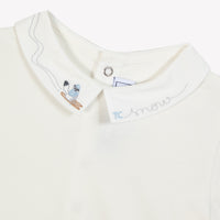 Body - Ecru broderie petit robot