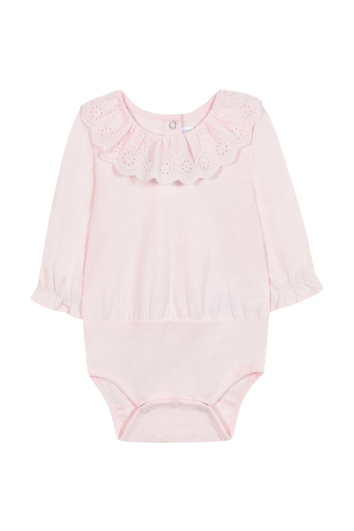 Body - Rose pâle col volanté