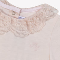 Rose Pâle / Body - Rose Pâle Col Broderie Anglaise