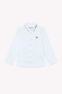 Blanc / Chemise - Blanc Avec Boutons Apparents