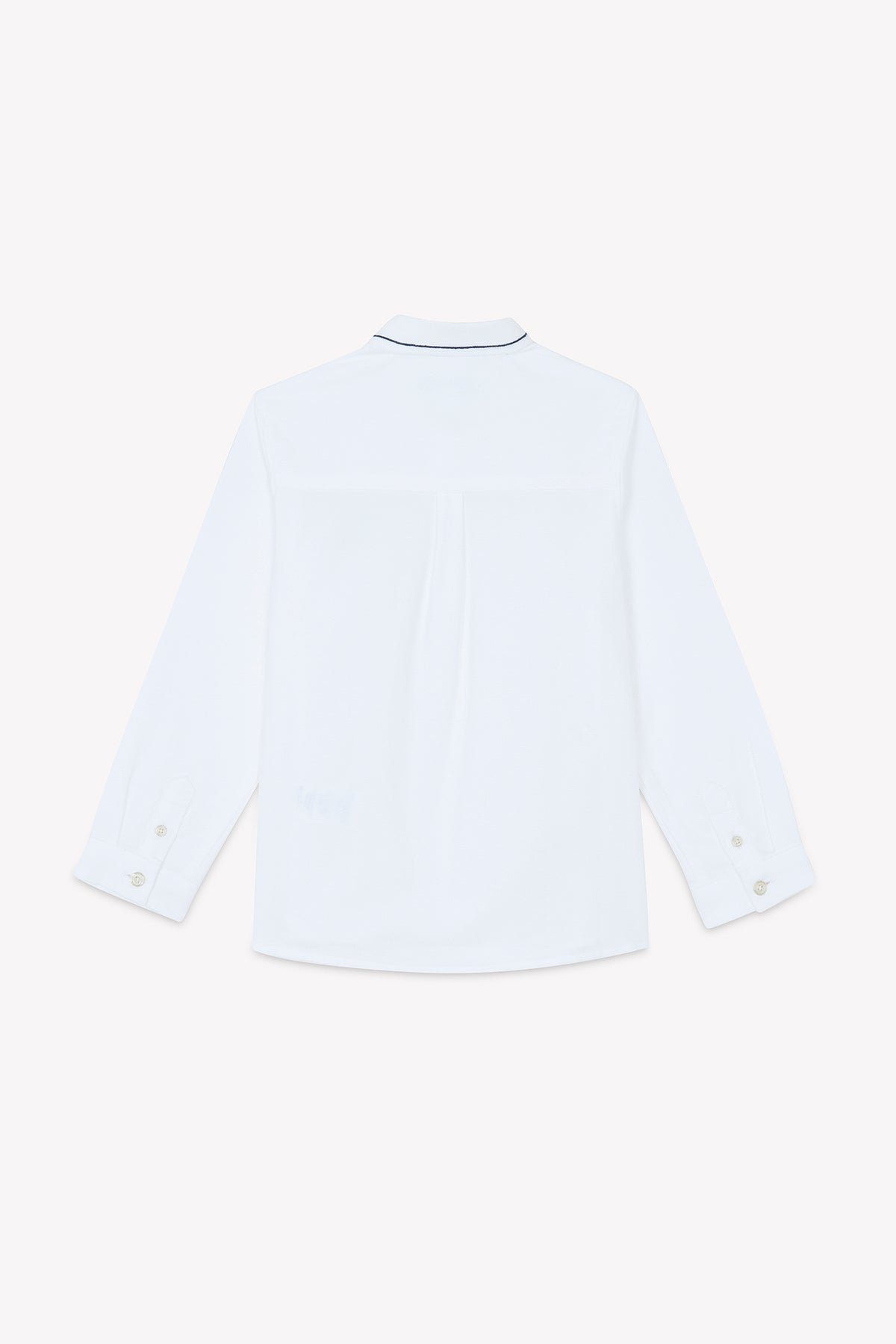 Blanc / Chemise - Blanc Avec Boutons Apparents