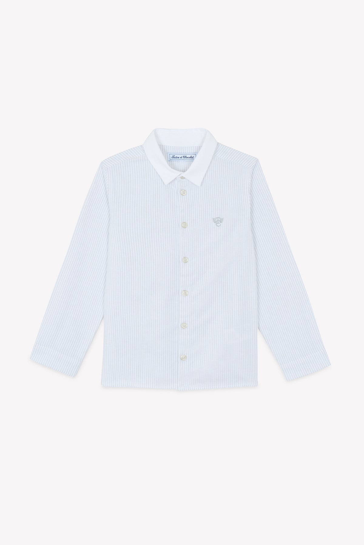 Chemise - Blanc avec boutons apparents
