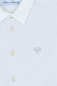 Chemise - Blanc avec boutons apparents
