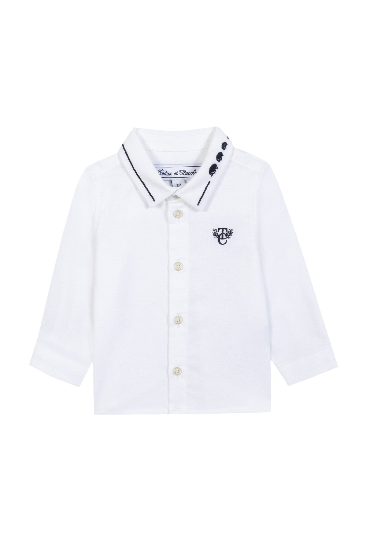 Chemise - Blanche monogramme TC
