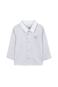 Chemise - Gris clair rayures monogramme TC