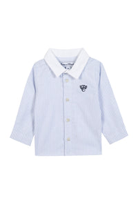 Chemise ceremonie en coton - Bleu céleste