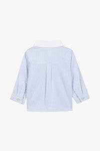 Chemise ceremonie en coton - Bleu céleste