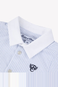Chemise ceremonie en coton - Bleu céleste