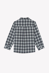 Surchemise - Gris moyen chiné carreaux