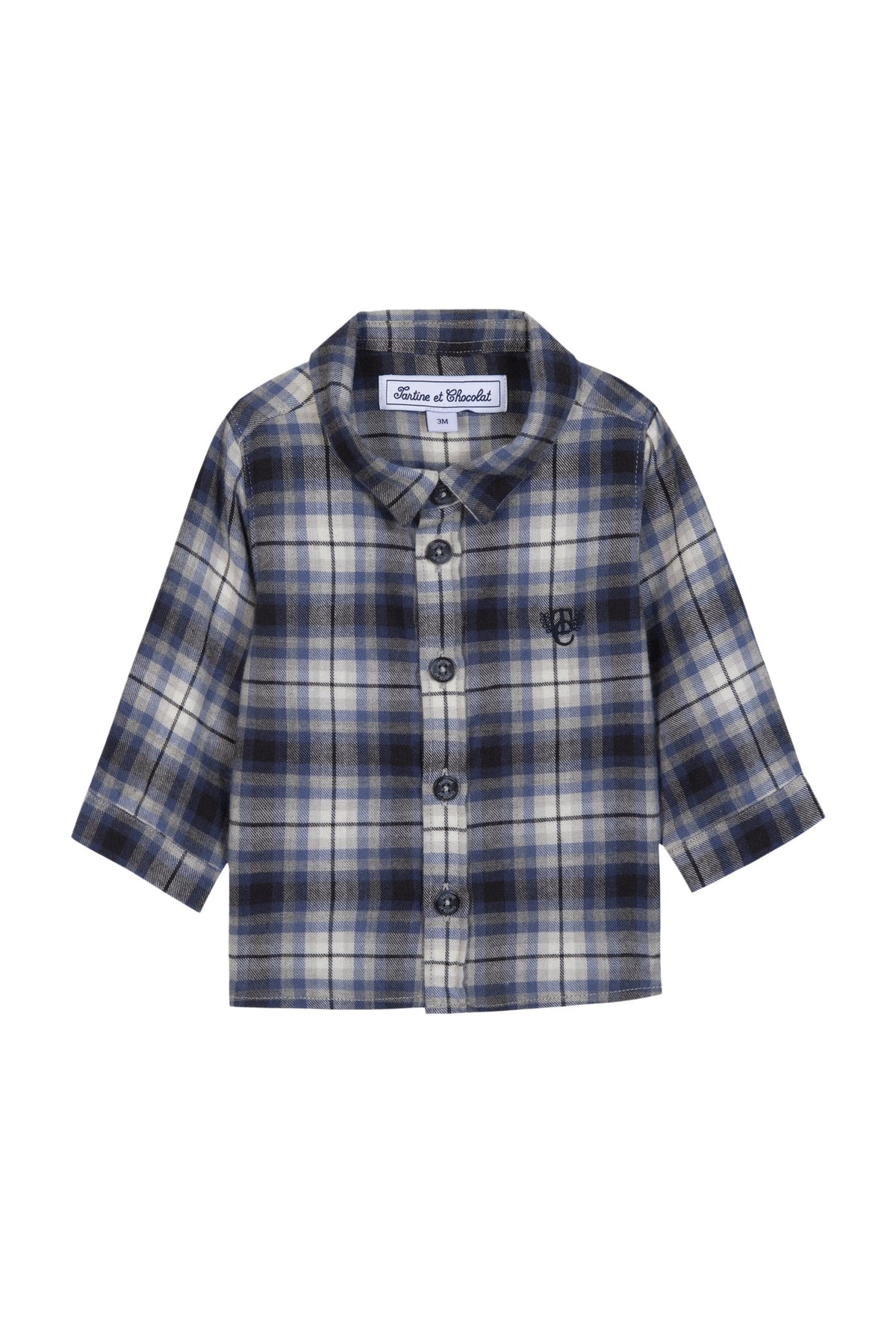 Surchemise - Gris moyen flanelle