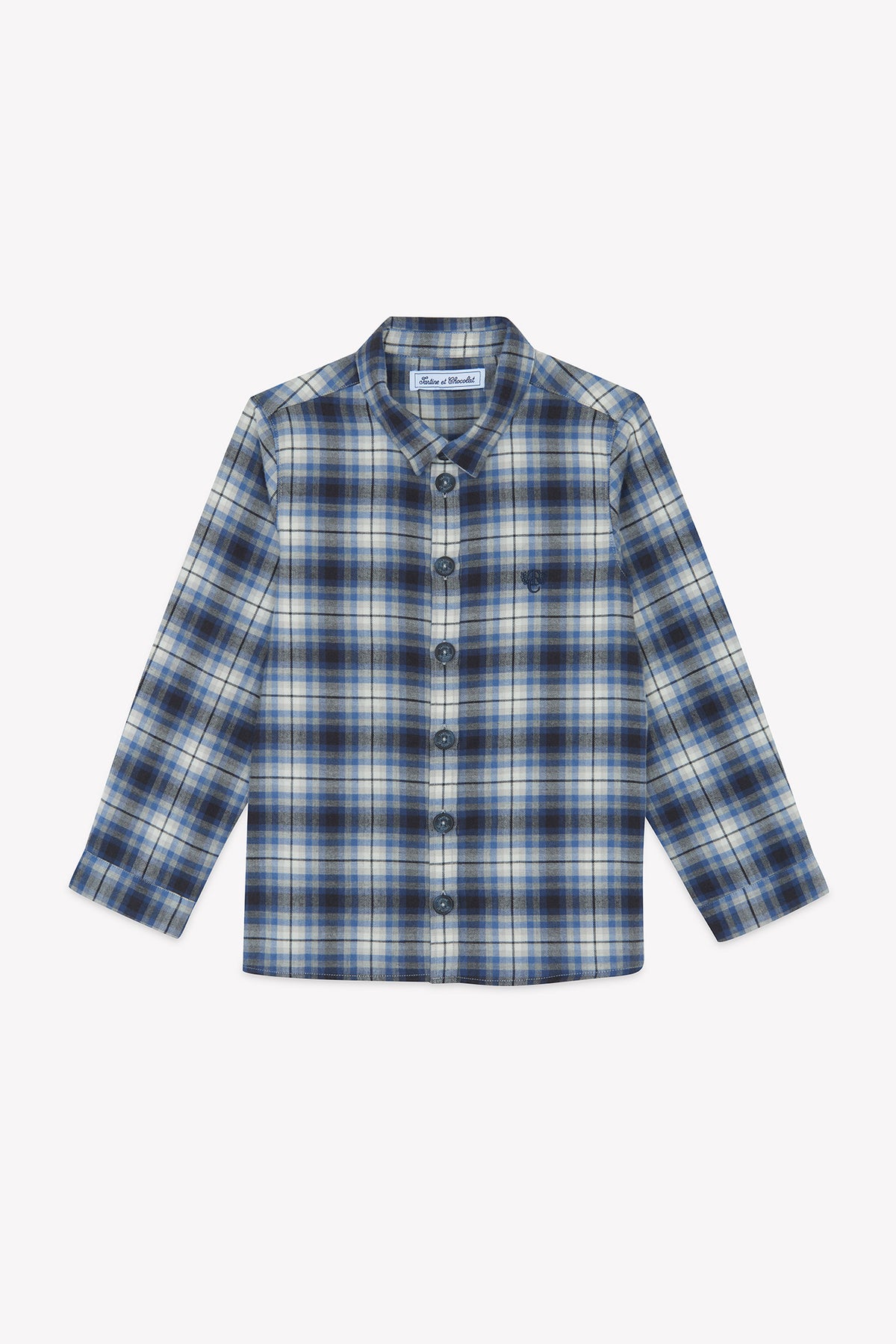 Surchemise - Gris moyen flanelle