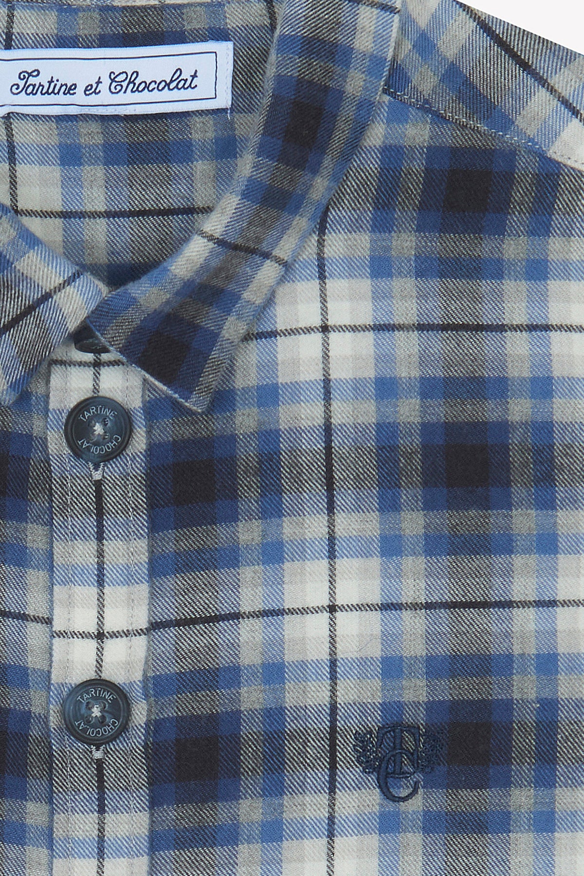 Surchemise - Gris moyen flanelle