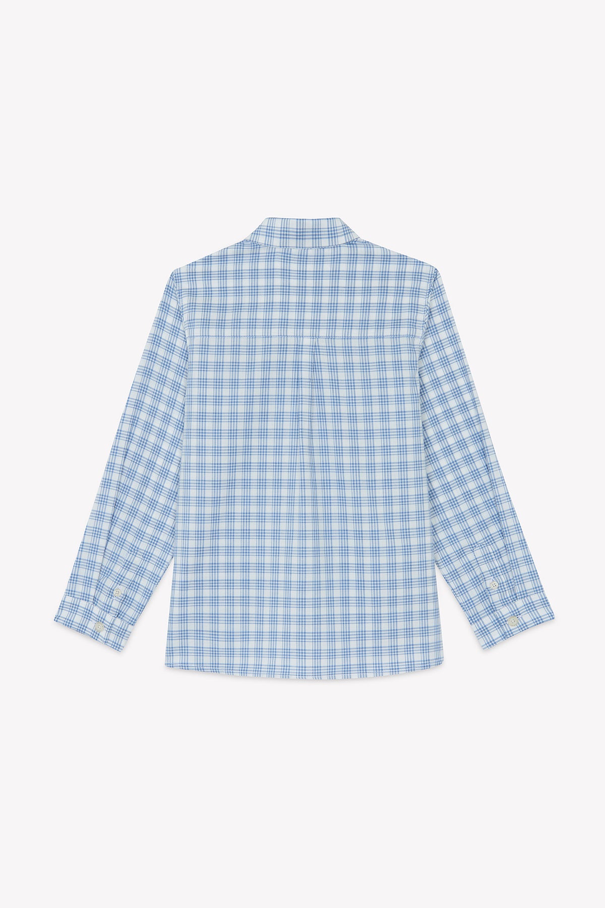 Bleu Grisé / Chemise - Bleu Grisé À Carreaux