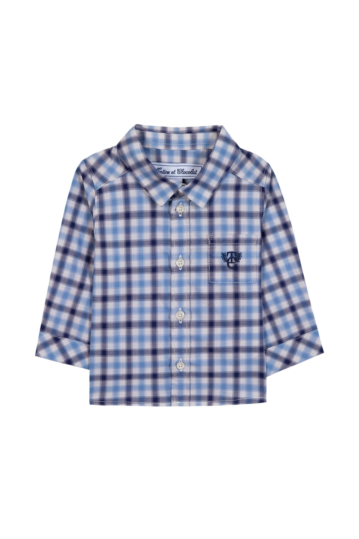 Chemise - Marine à carreaux