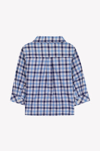 Chemise game on en coton - Bleu marine
