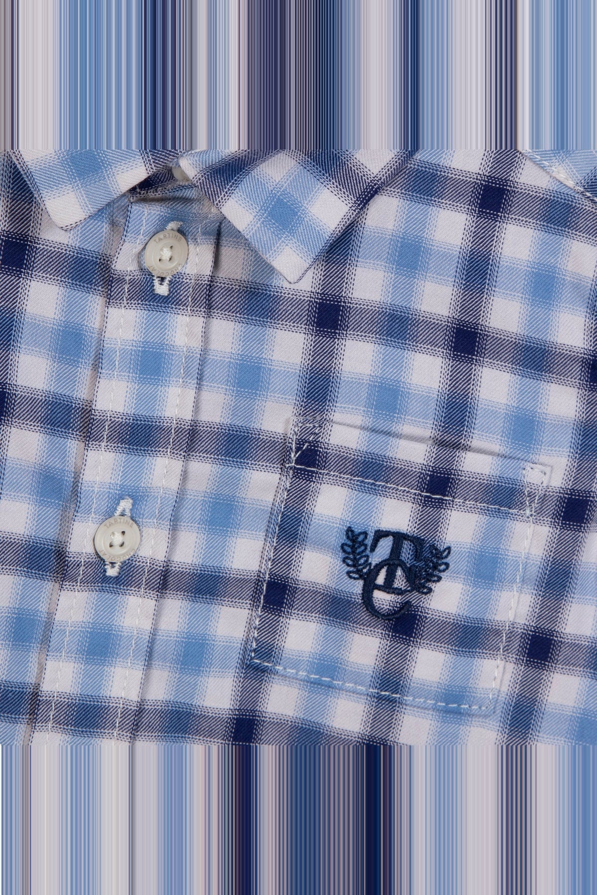 Chemise game on en coton - Bleu marine