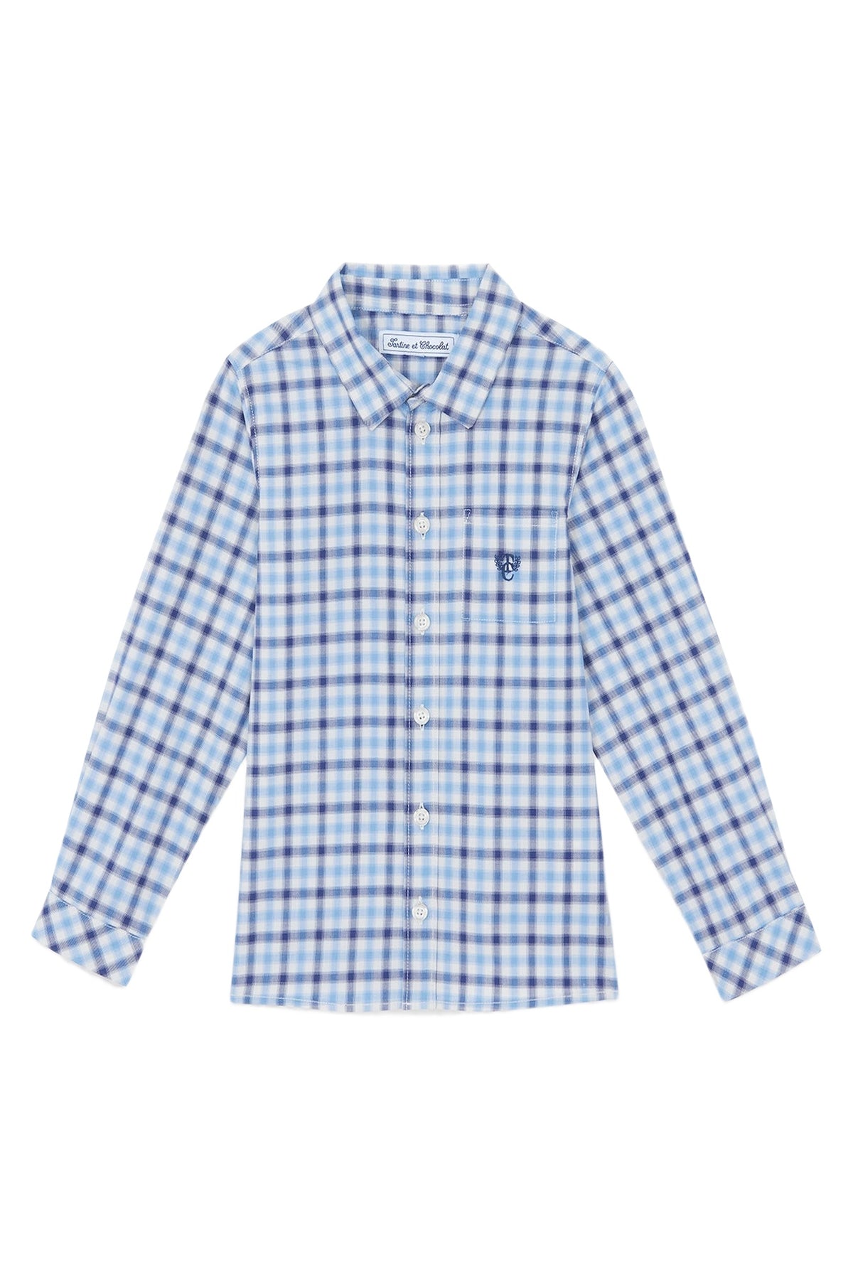 Chemise - Marine à carreaux