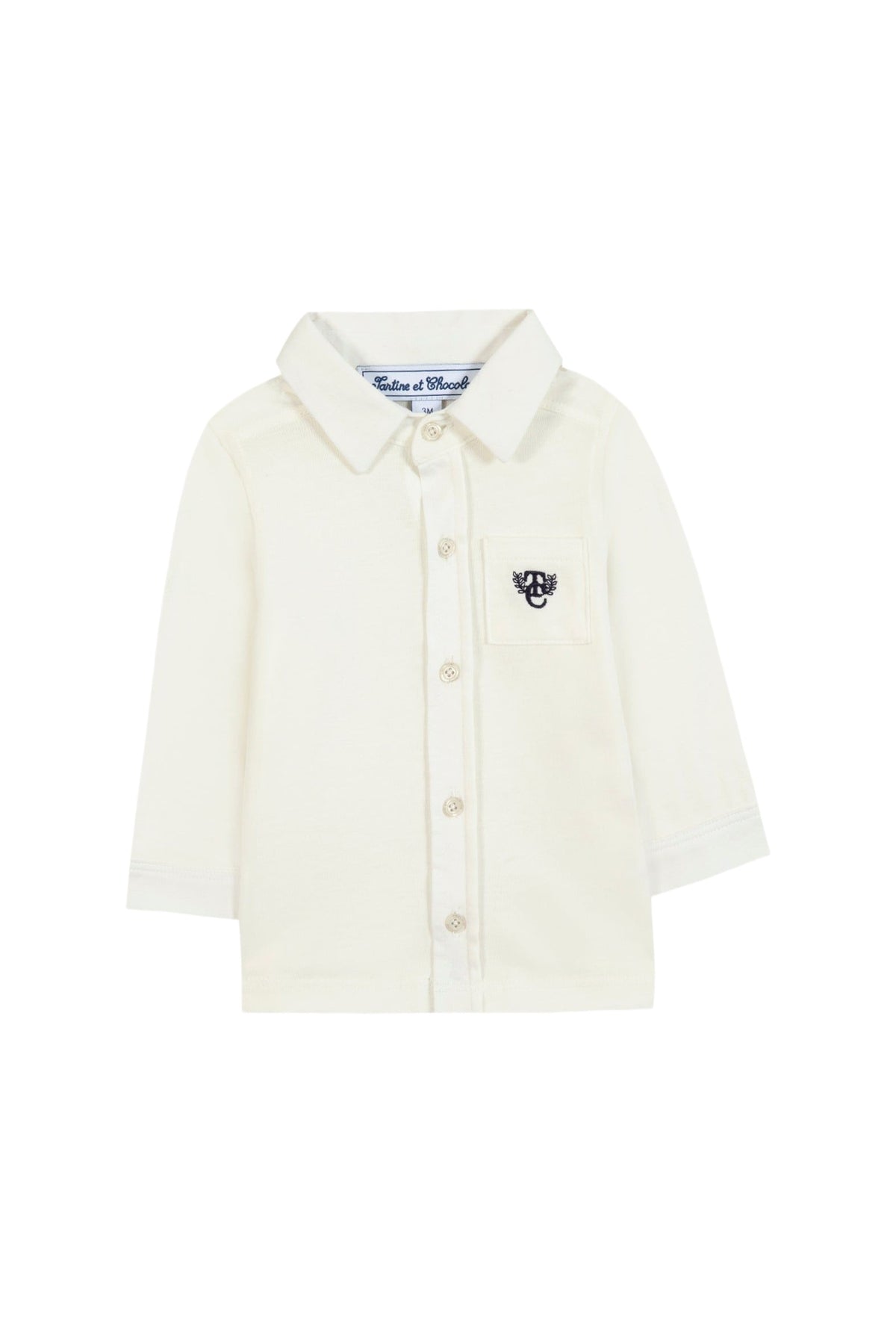 Chemise - Ecru monogramme TC