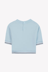 Soft Alpine cotton sweatshirt Glacier blue