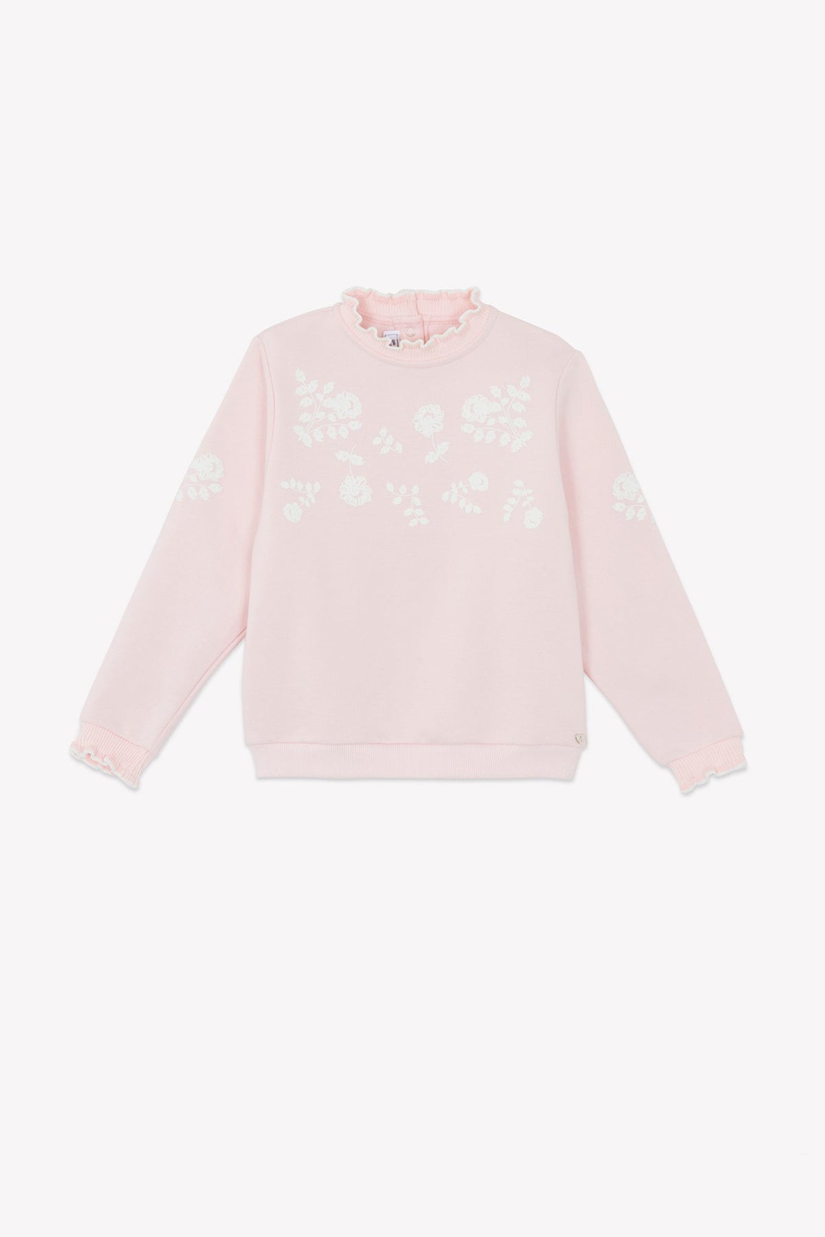 ZNO PICS // Sweat - Rose poudré illustration fleurs