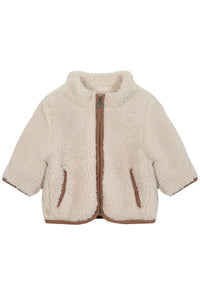 Gilet - Beige imitation fourrure mouton