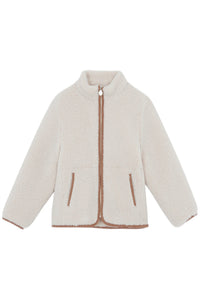 Gilet - Beige imitation fourrure mouton