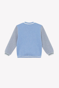 Gilet - Bleu grisé effet bomber