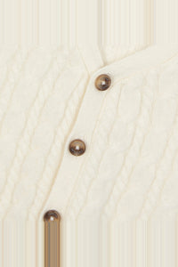 Gilet ceremonie en laine - Nacre
