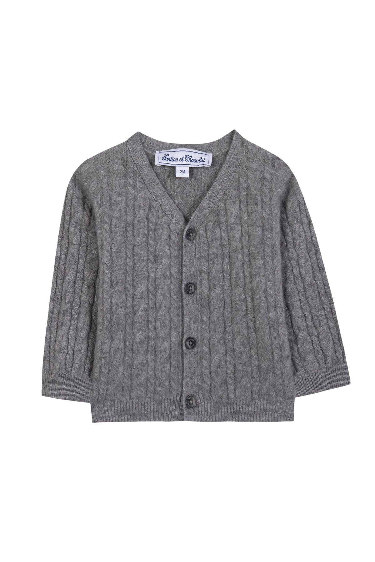 Gilet ceremonie en cachemire - Gris chiné