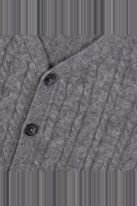Gilet ceremonie en cachemire - Gris chiné