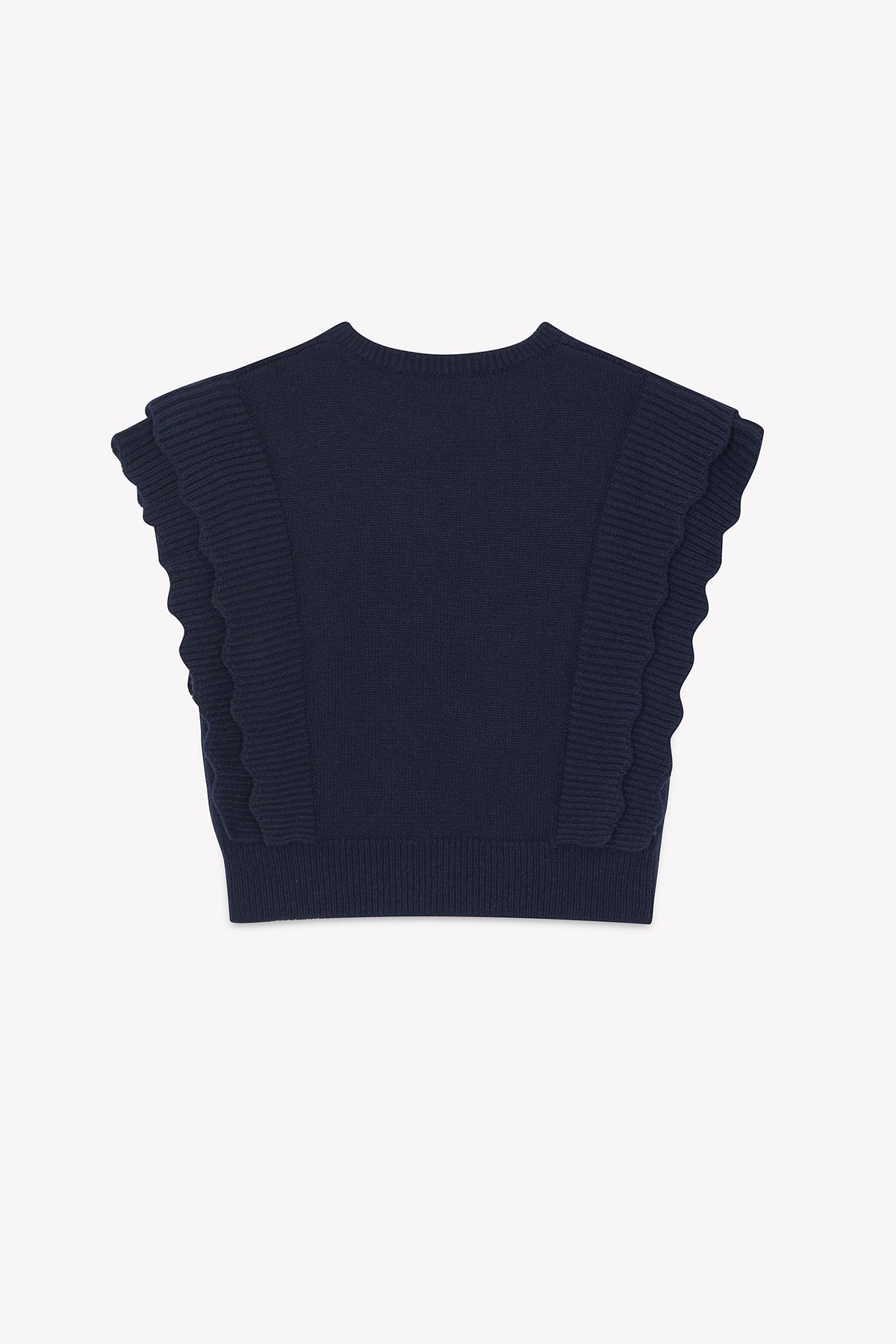 Marine / Cardigan - Marine Sans Manche