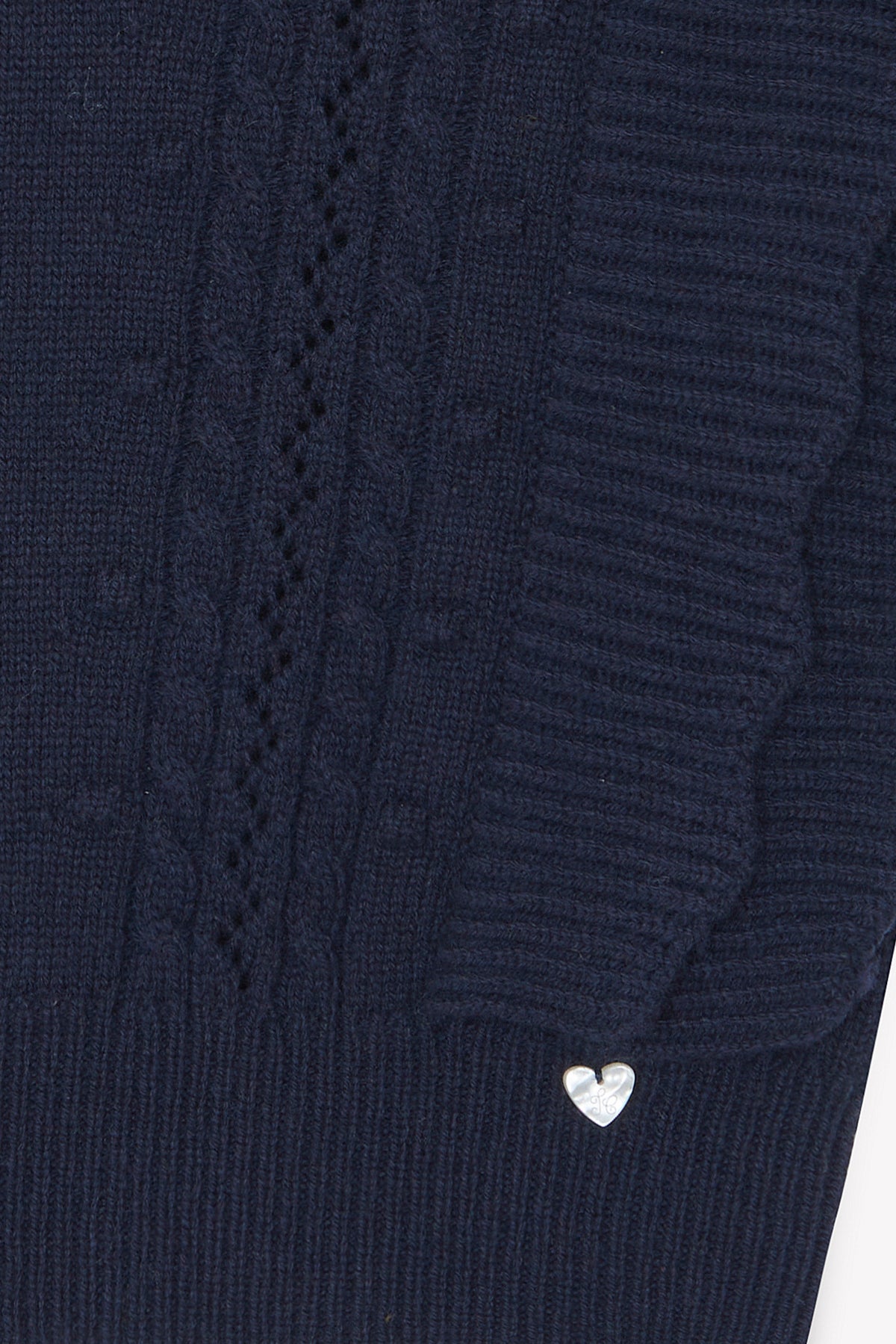 Marine / Cardigan - Marine Sans Manche