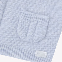 Bleu Céleste Chiné / Cardigan - Bleu Céleste Chiné Avec Poches