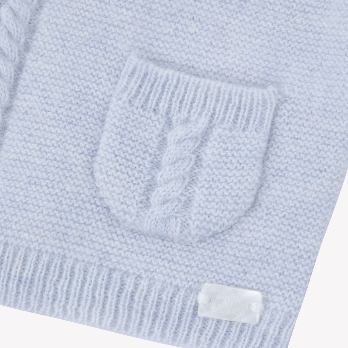 Bleu Céleste Chiné / Cardigan - Bleu Céleste Chiné Avec Poches