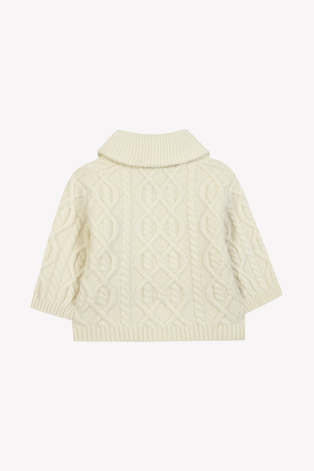 Gilet petit robot en coton - Nacre