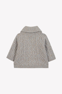 Alpine Soft Wool Cardigan Glacier Blue