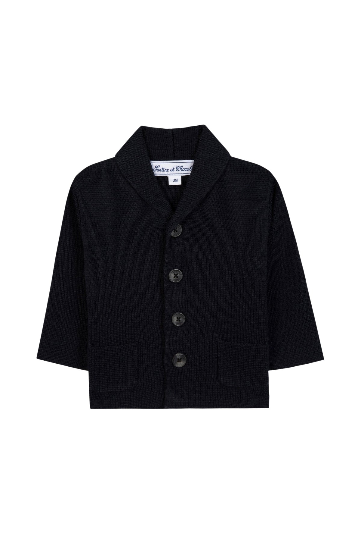Gilet - Marine maille torsadée