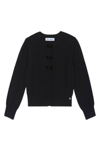 Cardigan - Noir nœuds