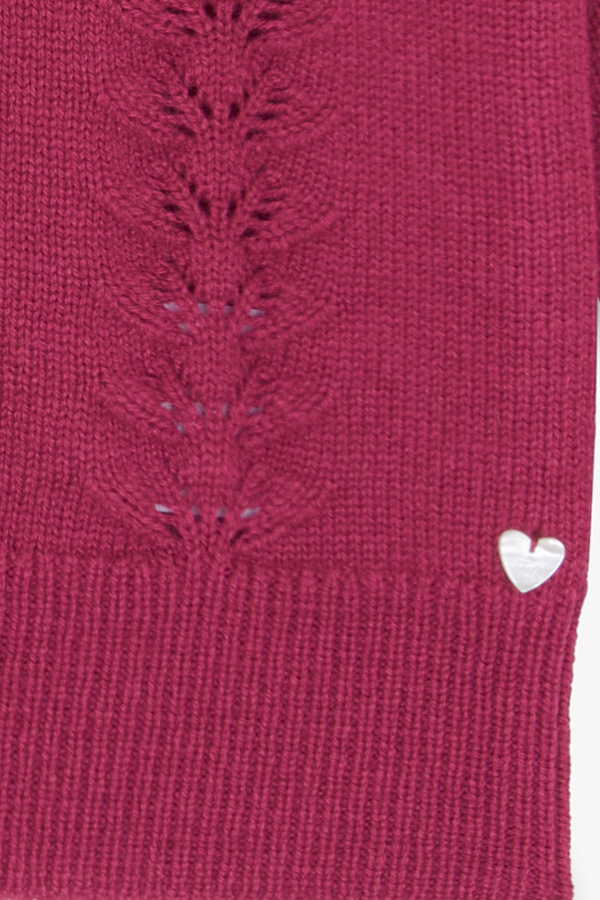 Magenta / Cardigan - Magenta En Laine Ajourée