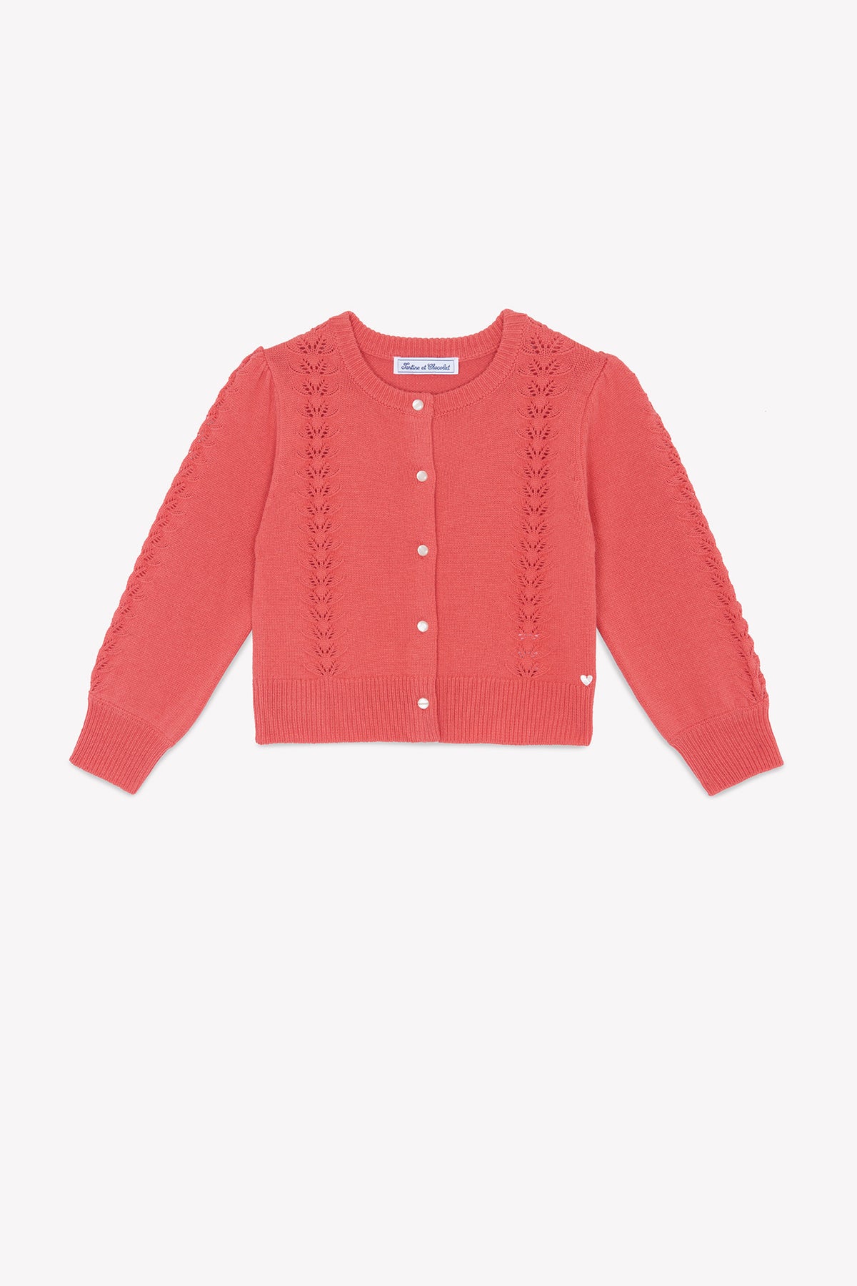 Praline / Cardigan - Praline En Laine Ajourée
