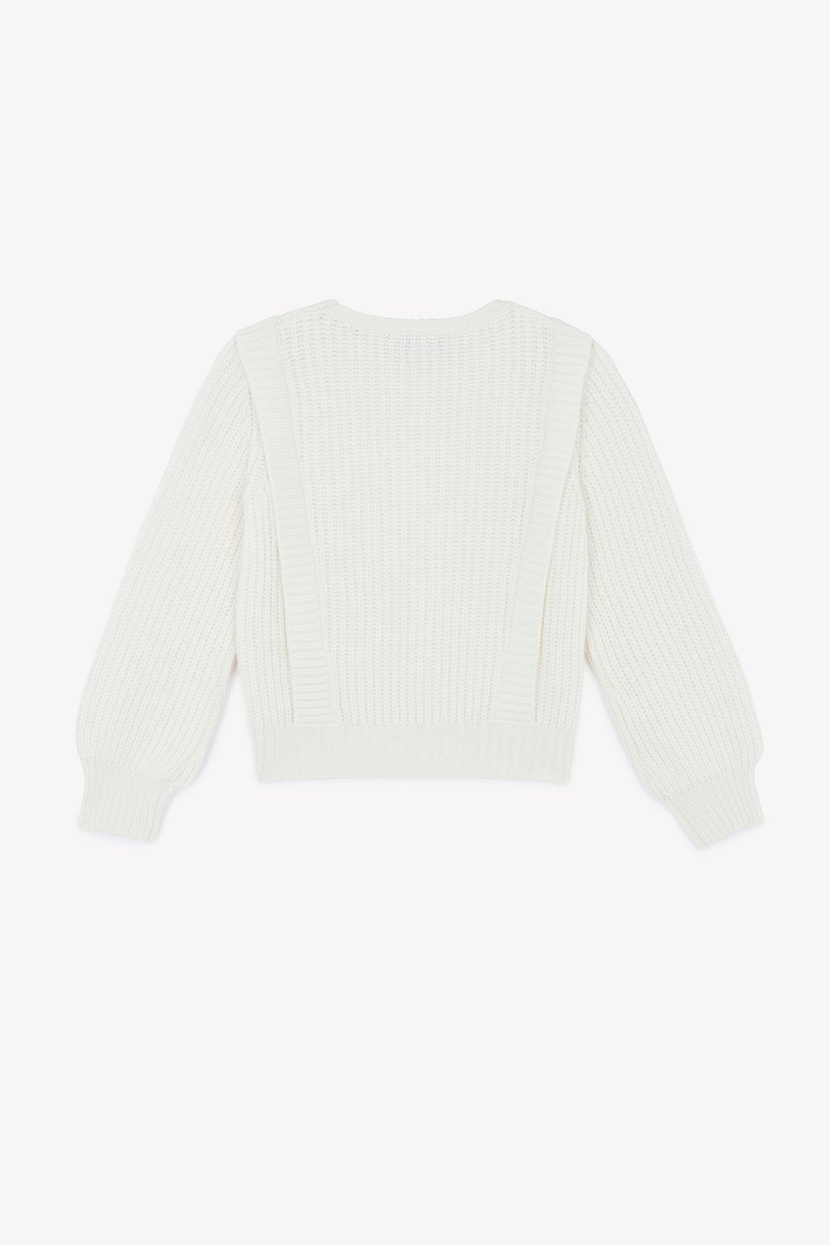 Nacre / Pull - Ecru Maille Torsadée