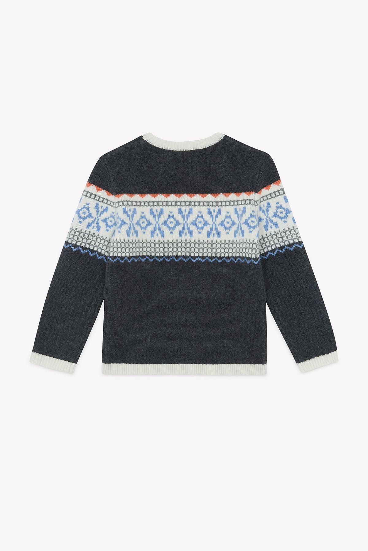 Bleu Électrique / Pull - Bleu Électrique Motif Jacquard