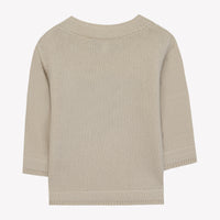 Beige Chiné / Pull - Beige Chiné Motif Jacquard