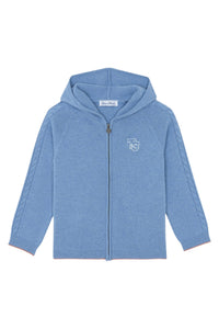 Gilet - Bleu grisé chiné signature TC