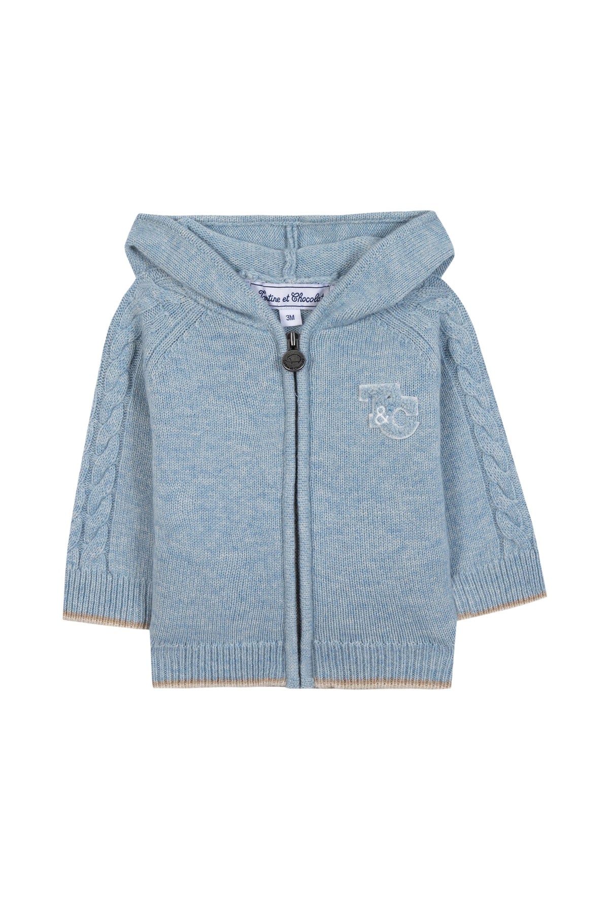 Gilet - Bleu glacier chiné signature TC