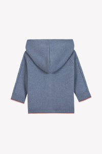 Gilet petit robot en coton - Bleu grisé