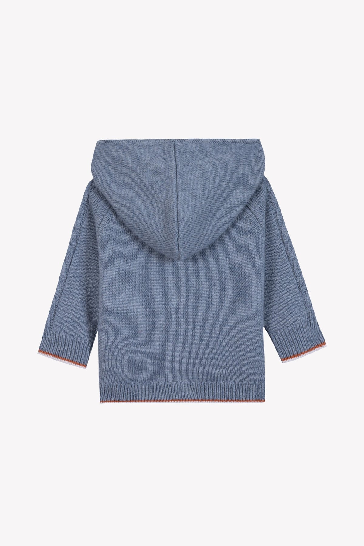 Gilet petit robot en coton - Bleu grisé