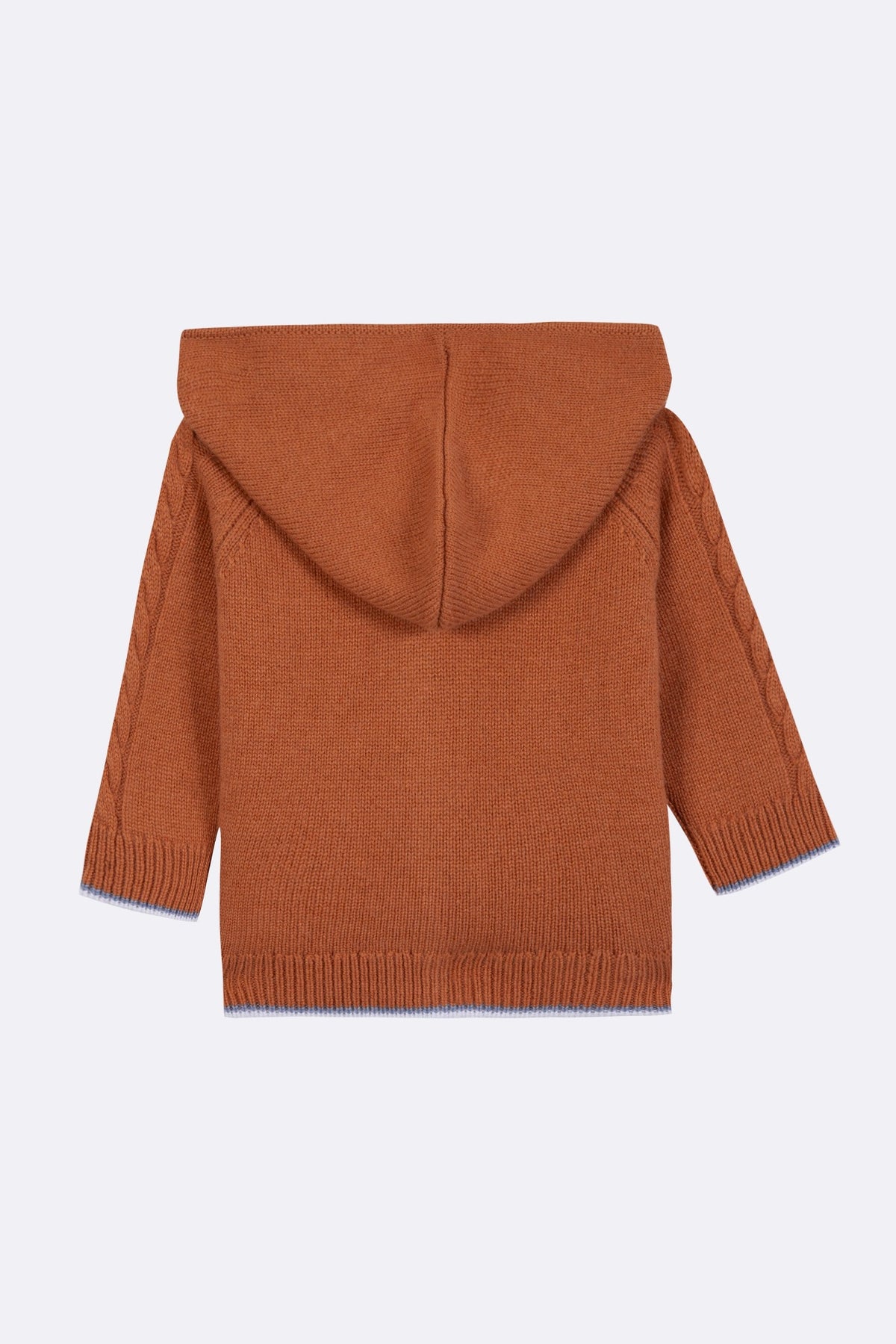 Gilet petit robot en laine - Terracotta